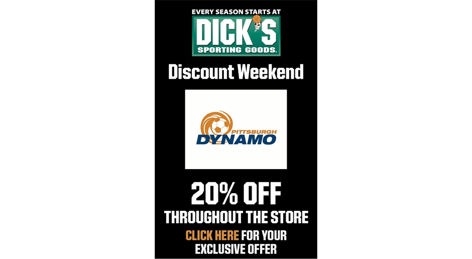 Dynamo Discount Weekend at Dick's: March 17-20